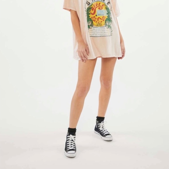 UO Project Social T "MOONSHINE" Boho PEACH Graphic Tee - Picture 2 of 7